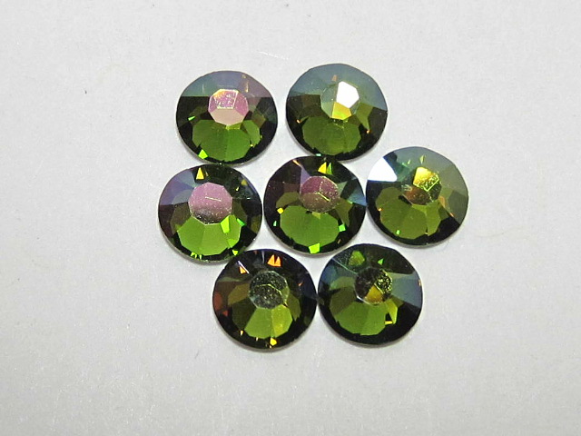 72 pcs. 20ss OLIVINE IRIS MIST (maxima) FLATBACK PRECIOSA Rhinestones